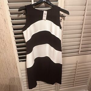 Ann Taylor Black and White Mini Dress